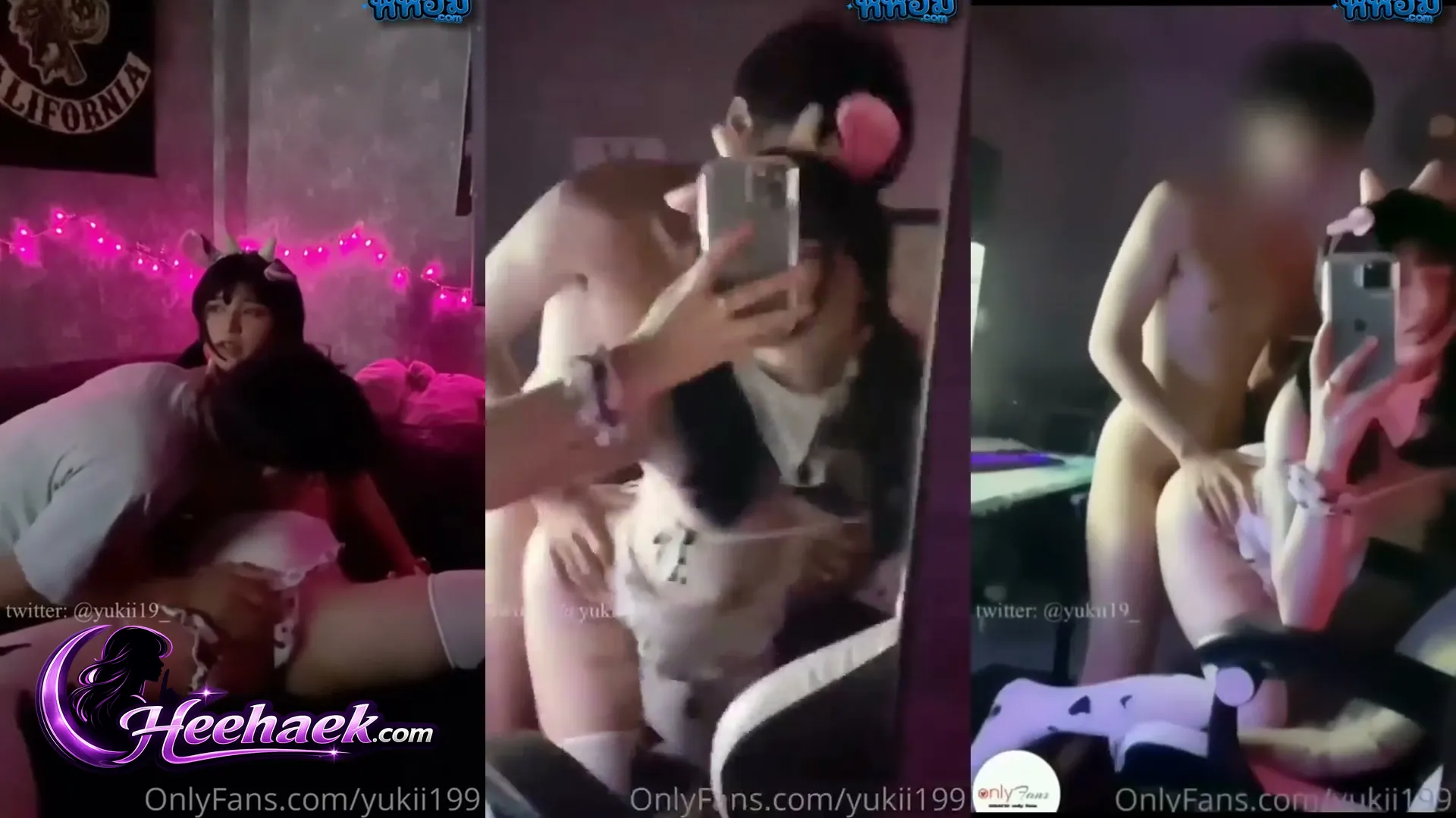 คลิปหลุดไทย น้องยูกิ yukii199 ใส่ชุดบิกินี่ลายแม่วัวยั่วเย็ดแฟนหนุ่ม ก่อนจะโดนกระหน่ำเย็ดเสียวหีจนน้ำแตก